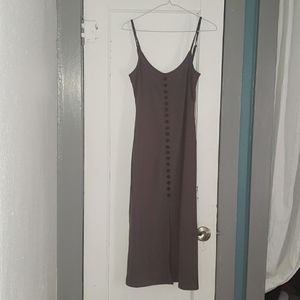 Ribbed midi dress, medium